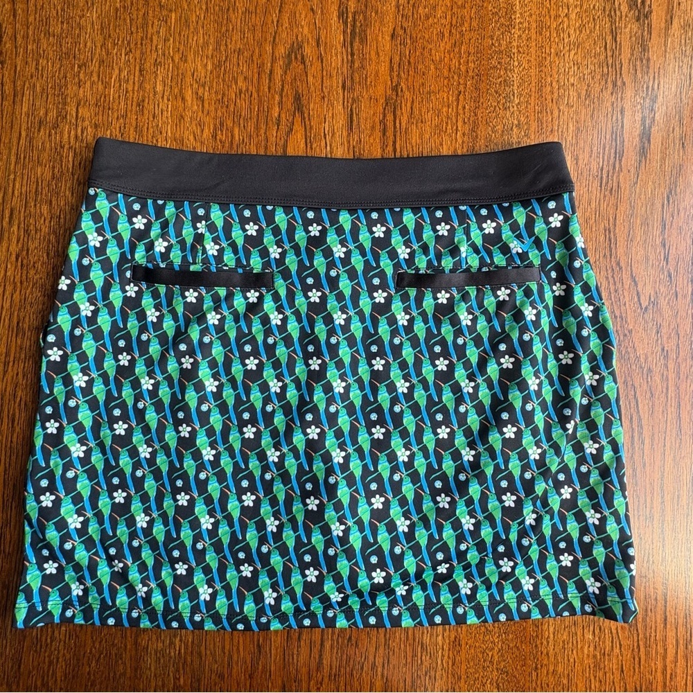 WOMENS HUMMINGBIRD PRINT WRAP GOLF/TENNIS SKORT SIZE MEDIUM - Picture 2 of 11